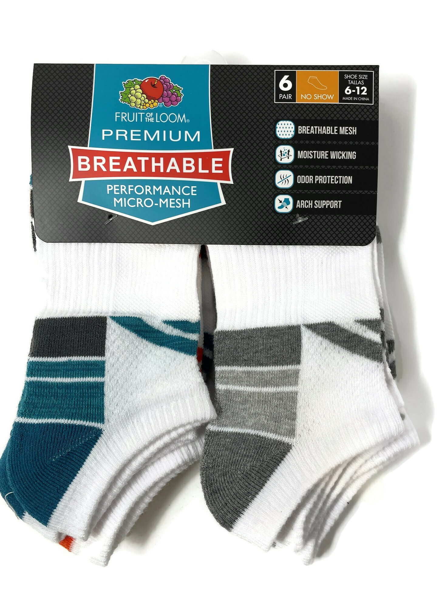 Fruit of the Loom Fruit of the Loom Men's Premium Breathable Micro