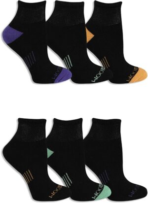 Fruit Of The Loom Womens 6 Pack Everyday Active No Show Socks