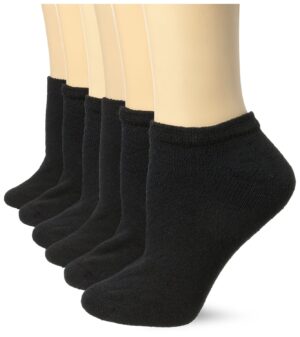 Fruit Of The Loom Womens Core 6-pack Cushioned Low Cut Socks