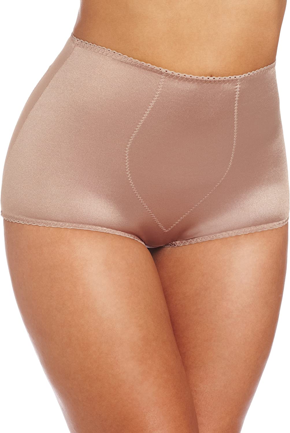 Rago Womens Light Shaping Panty Brief with Removable Pads