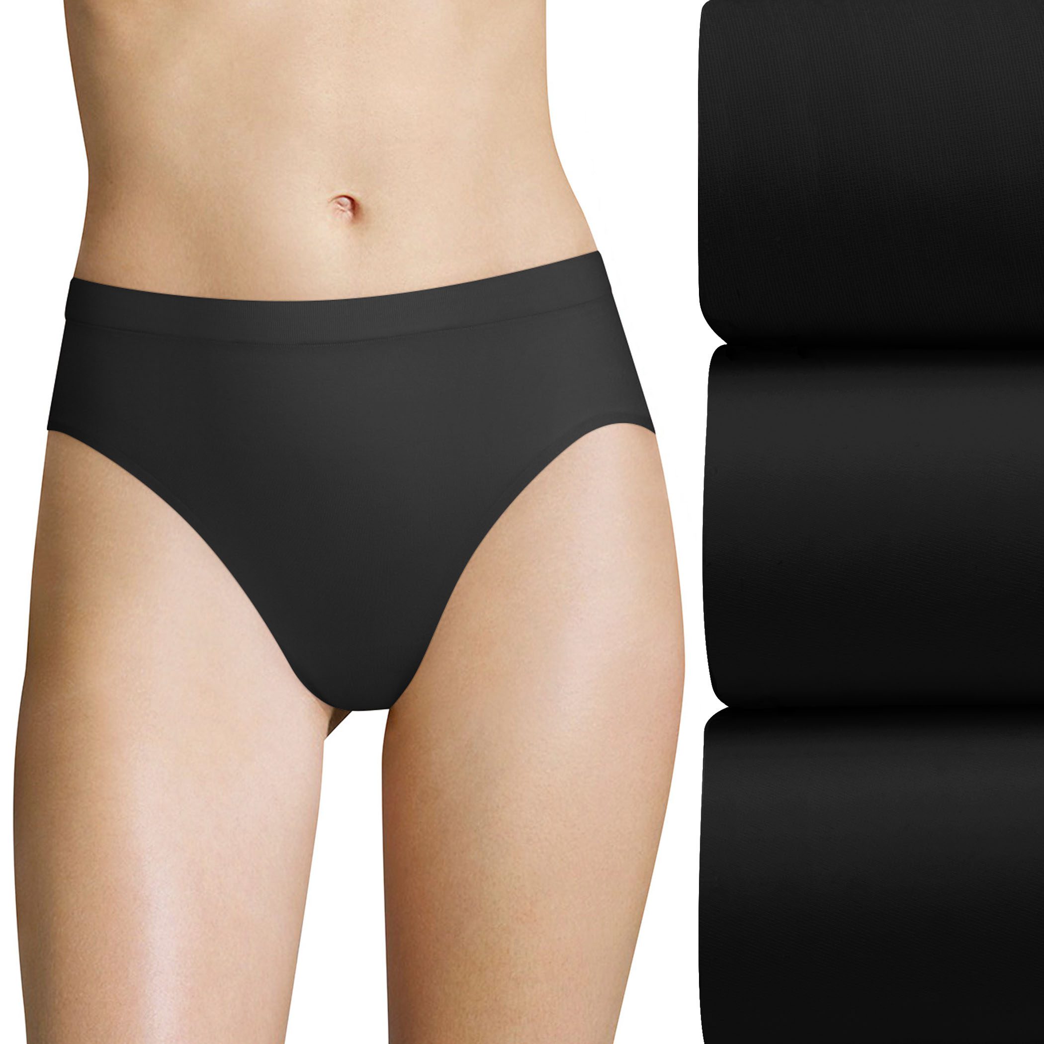 Bali Womens EasyLite Seamless Hi-Cut Panty 3-Pack