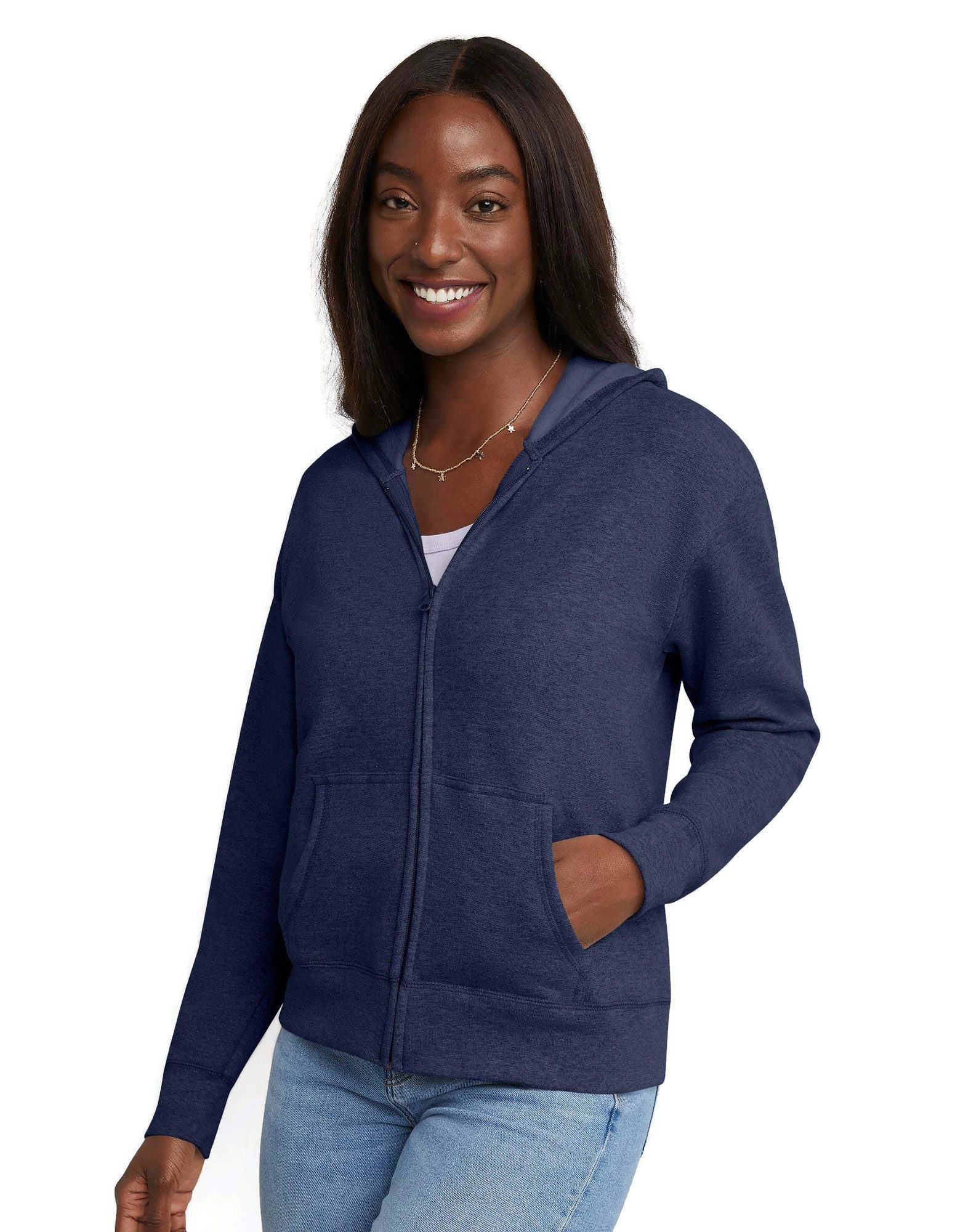 Hanes EcoSmart® Women's Fleece Zip Hoodie