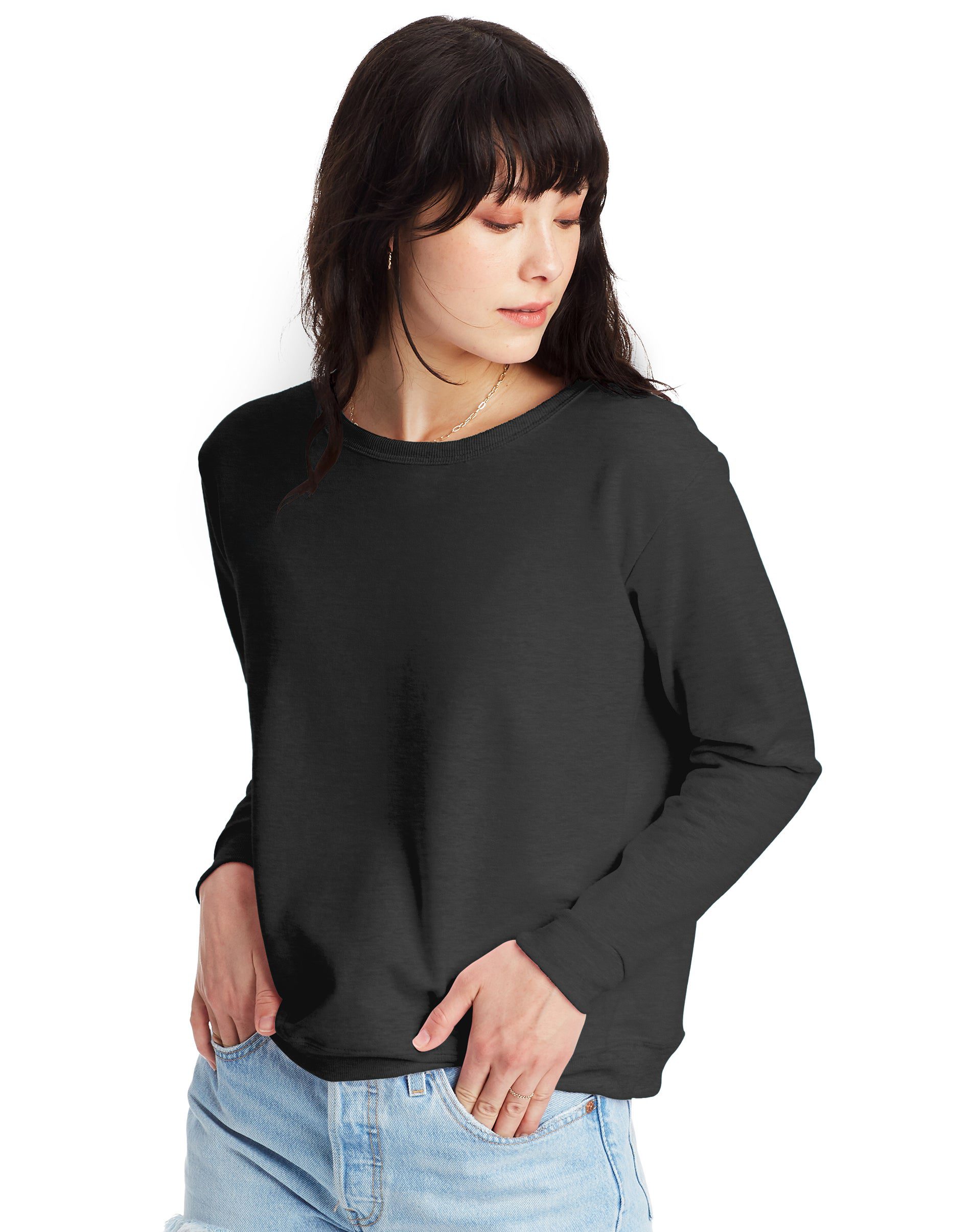Hanes EcoSmart® Women's Crewneck Fleece Sweatshirt