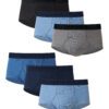 Hanes Ultimate Big Men's Cotton Briefs Underwear Pack, Assorted Solids, 6-Pack (Big & Tall Sizes)