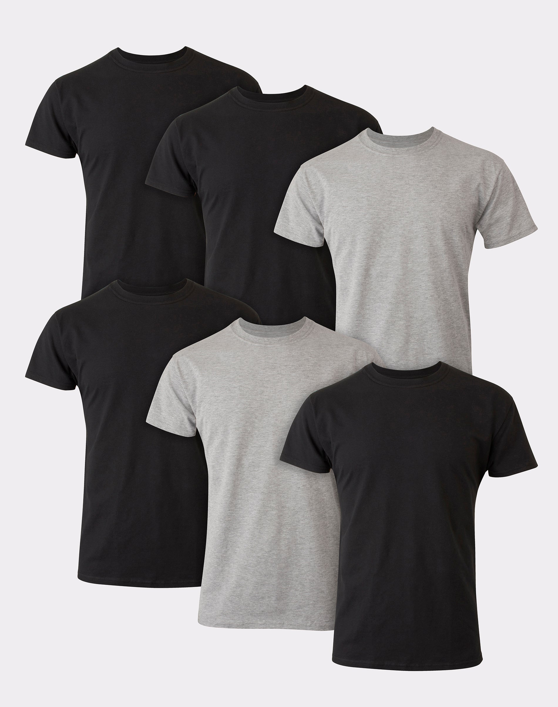 Hanes Ultimate® Men's Soft and Breathable Crewneck Undershirt 6-Pack