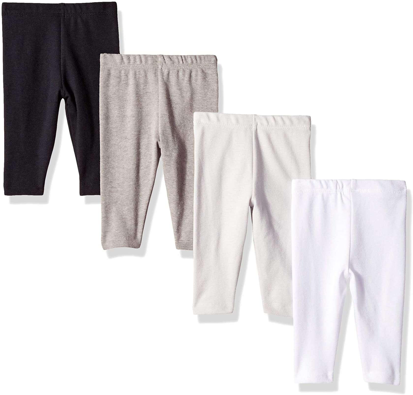 Hanes Flexy Baby Knit Baby Pull-On Pants, 4-Way Stretch, Boys & Girls, 4-Pack