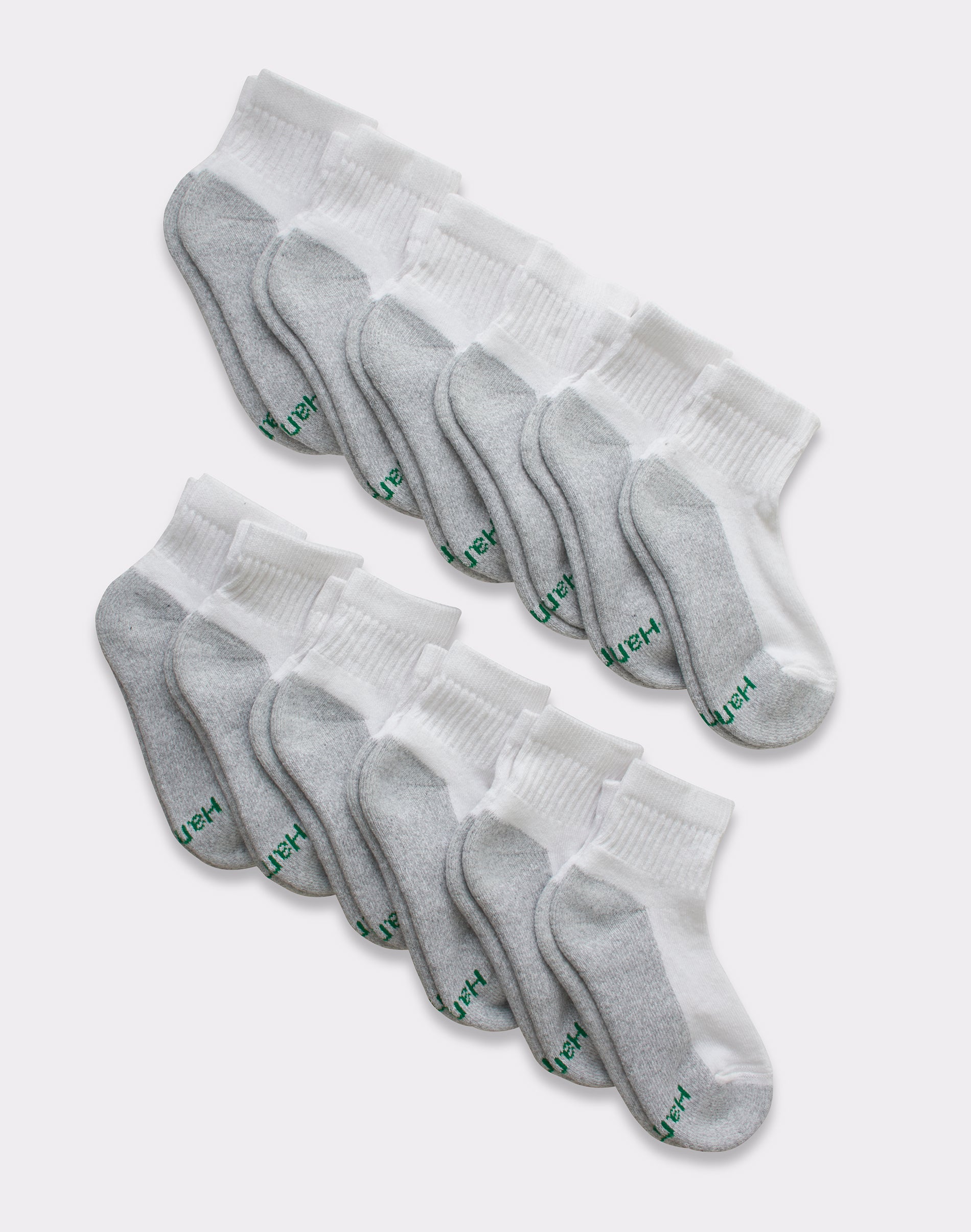 Hanes Boys Cushioned Ankle Socks 12-Pack