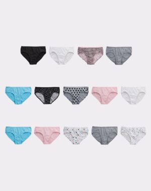 Hanes Girls Underwear Hipster Pack 14-Pack