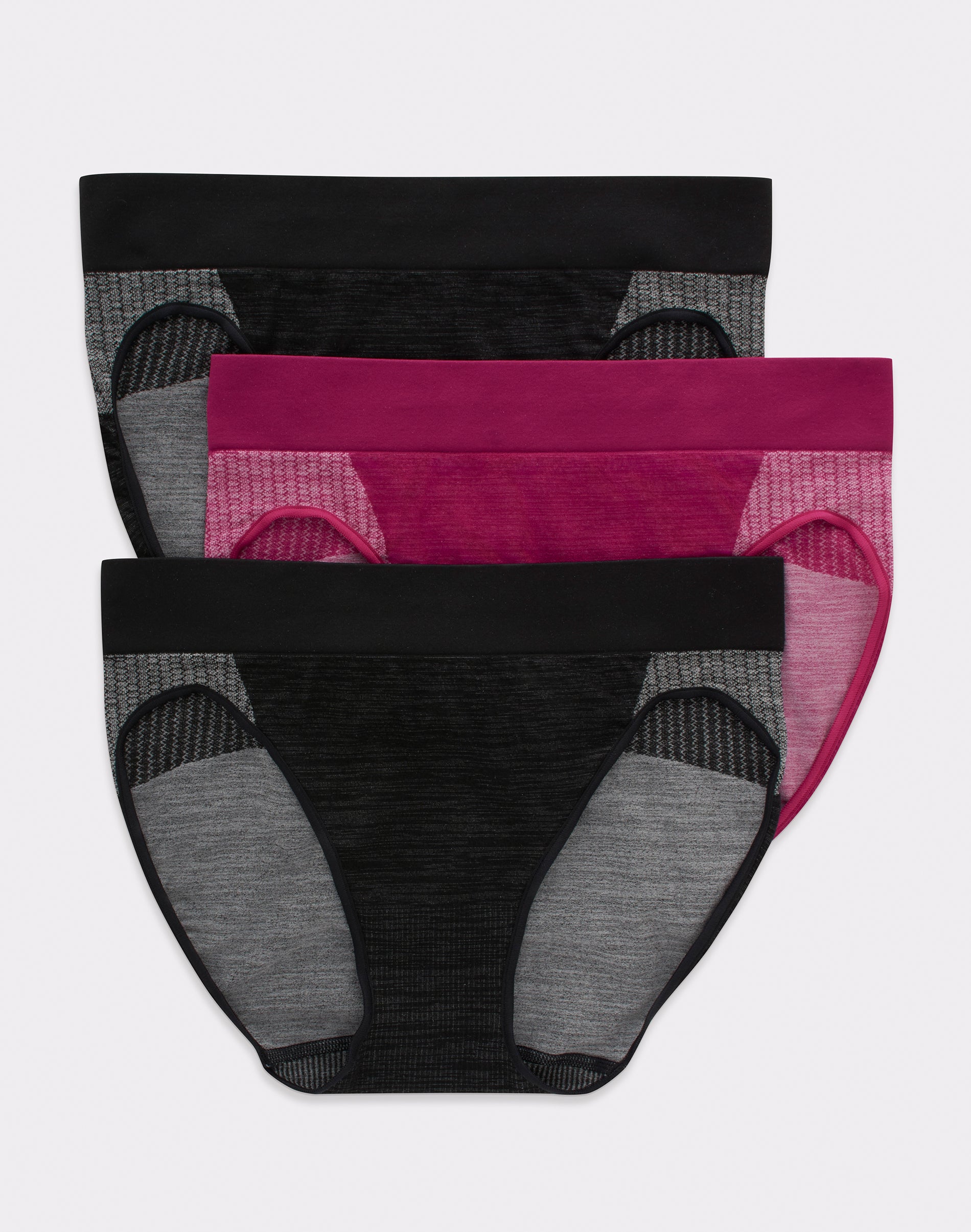 Hanes Sport™ Women's Seamless Bikini Panty 3-Pack - Apparel Direct