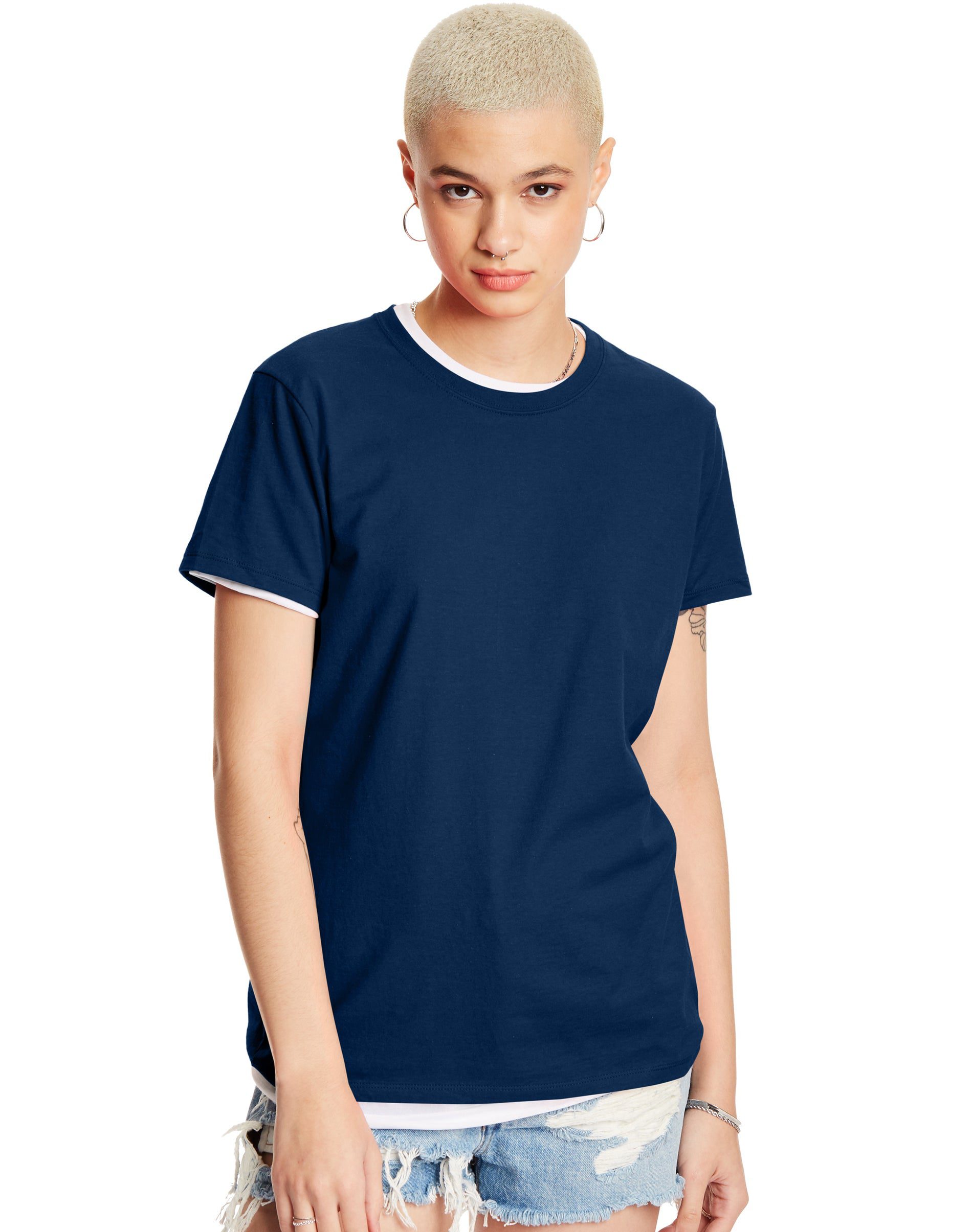Hanes Womens Perfect-T Short Sleeve Cotton T-Shirt