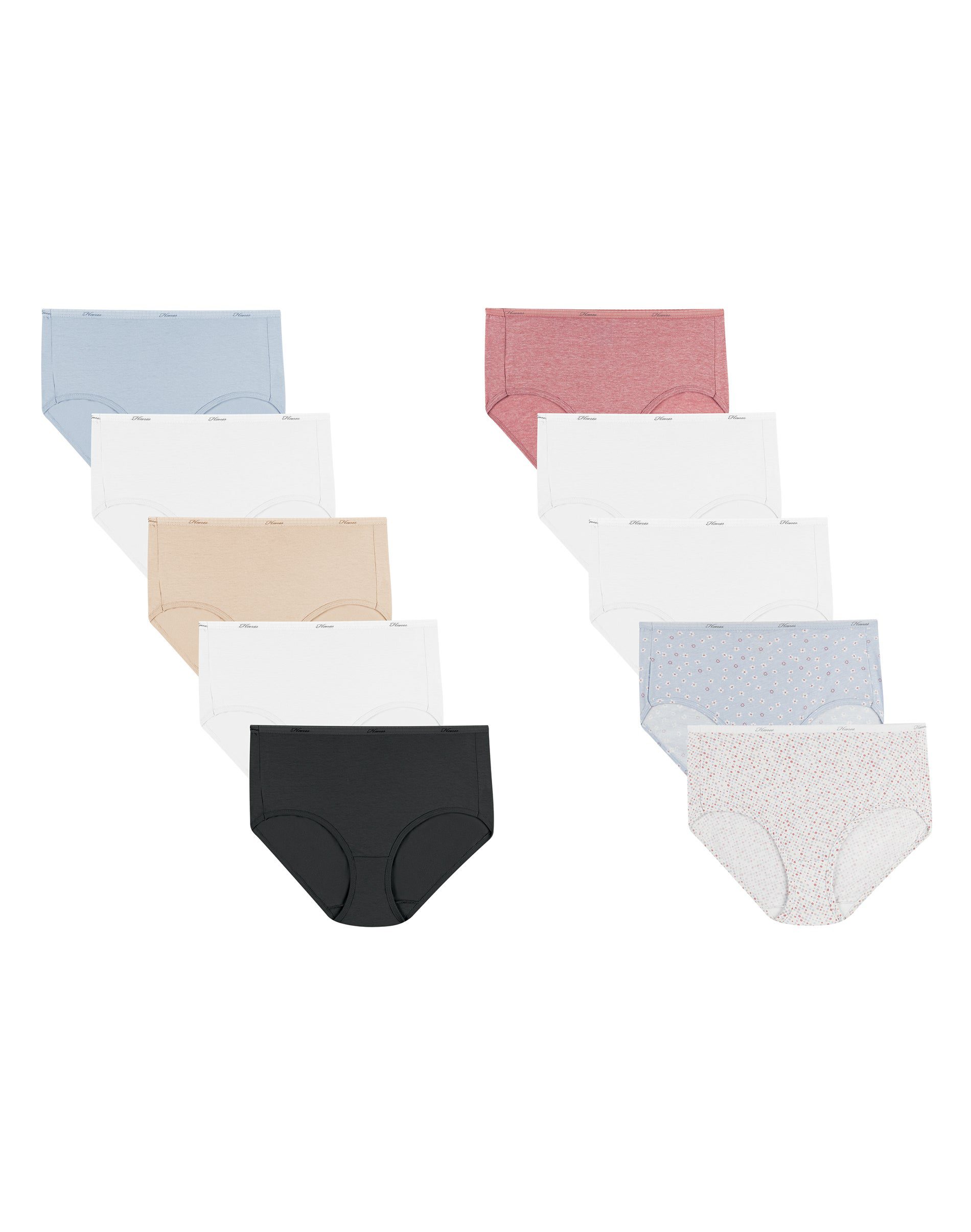 Hanes Womens Cool Comfort® Brief Panties 10-Pack
