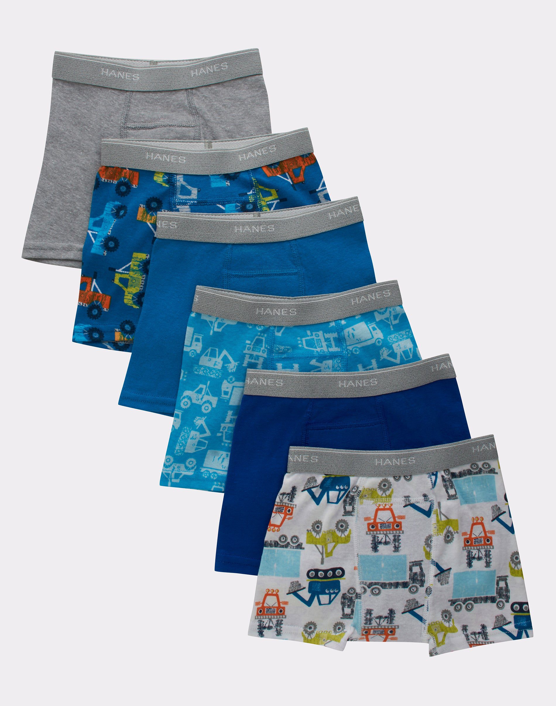 Hanes Toddler Boys Potty Trainer Boxer Briefs 6-Pack
