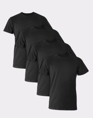 Hanes Mens Ultimate® Comfort Fit Stretch Crewneck Undershirt 4-Pack