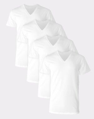 Hanes Mens Ultimate® Comfort Fit V-Neck Undershirt 4-Pack