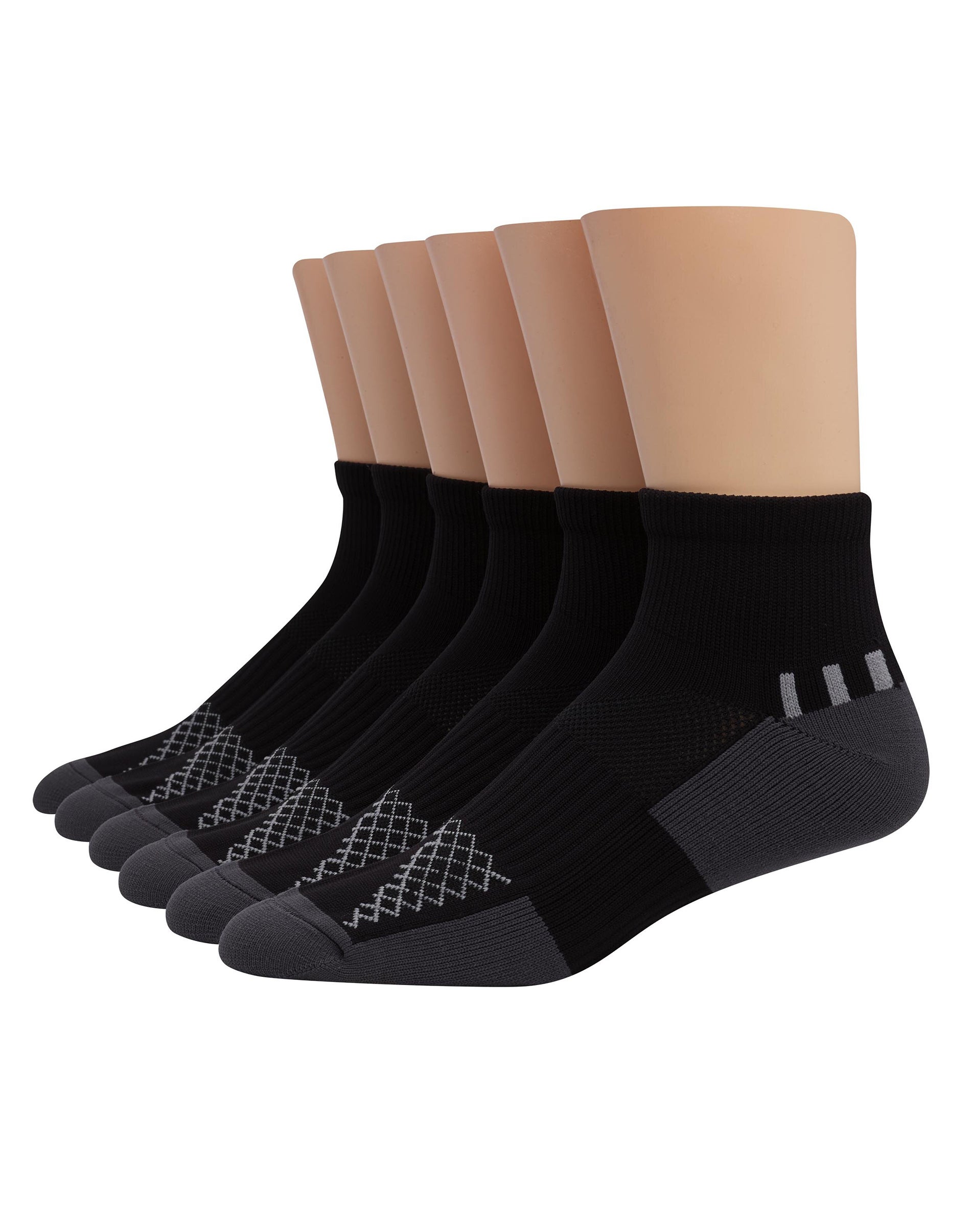 Hanes Mens X-Temp™ Performance Ankle Socks 6-Pack