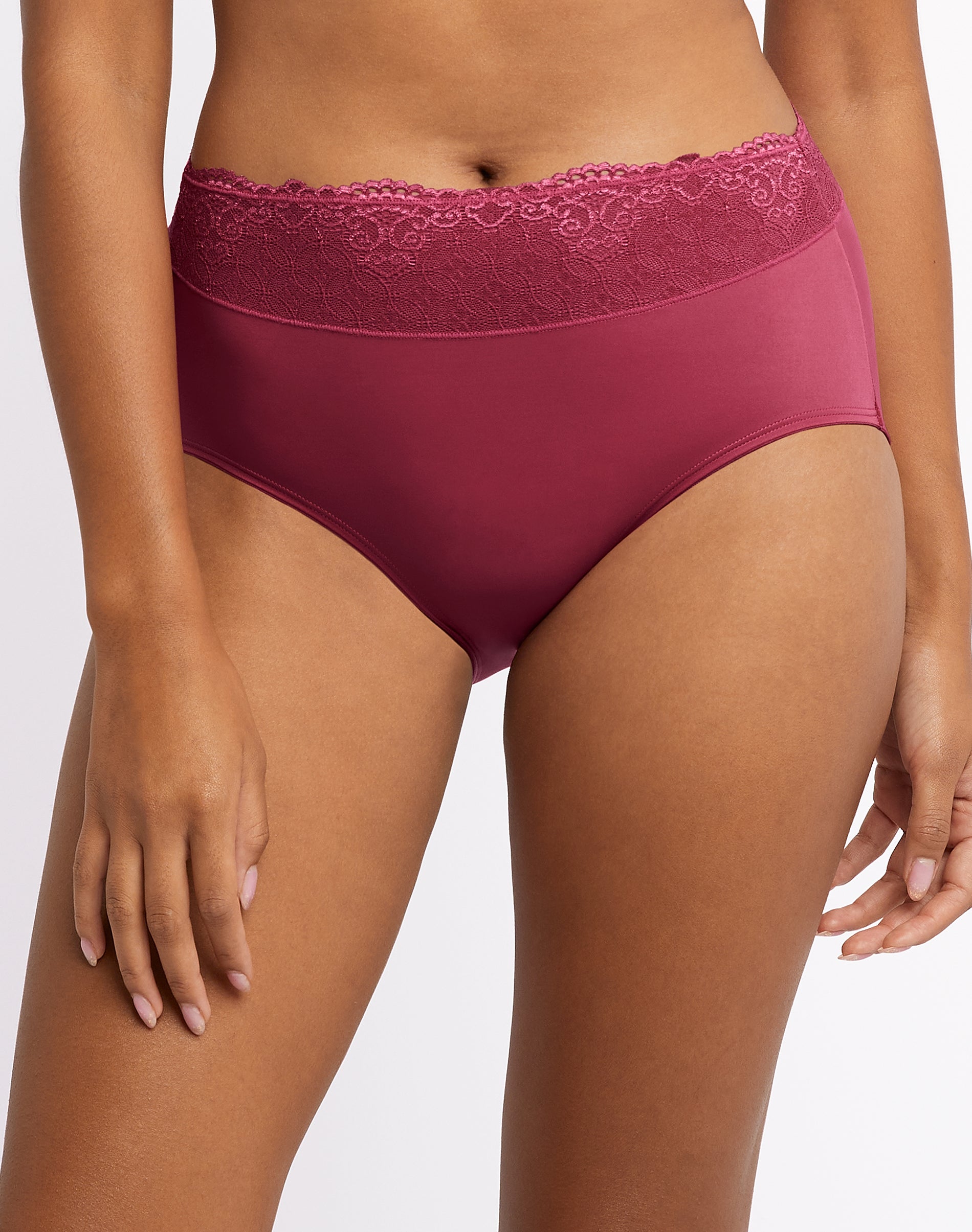 Bali Women's Passion For Comfort Lace-Waist Brief Underwear DFPC61