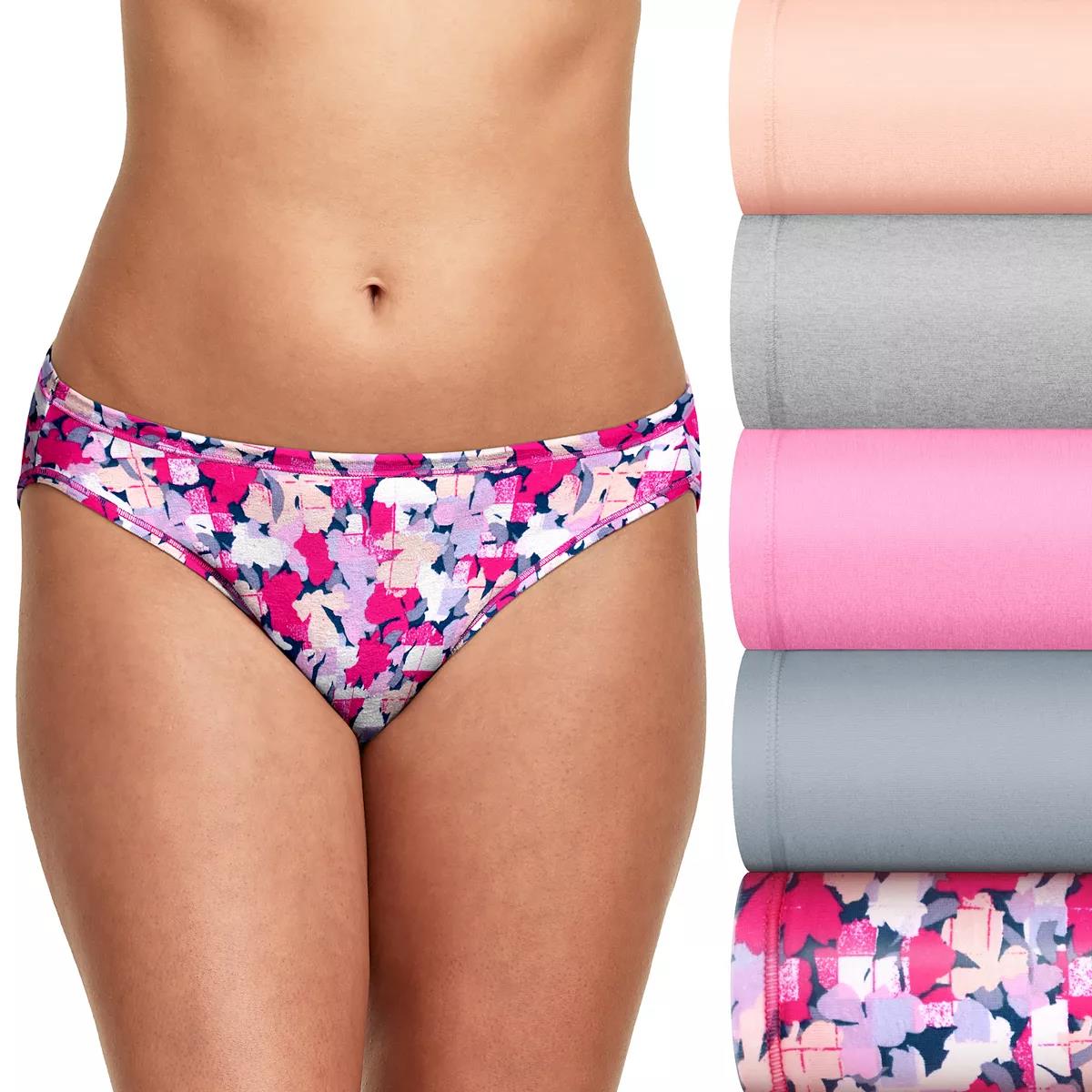 Hanes Womens Bikini Panties Pack, Lightweight Soft Cotton