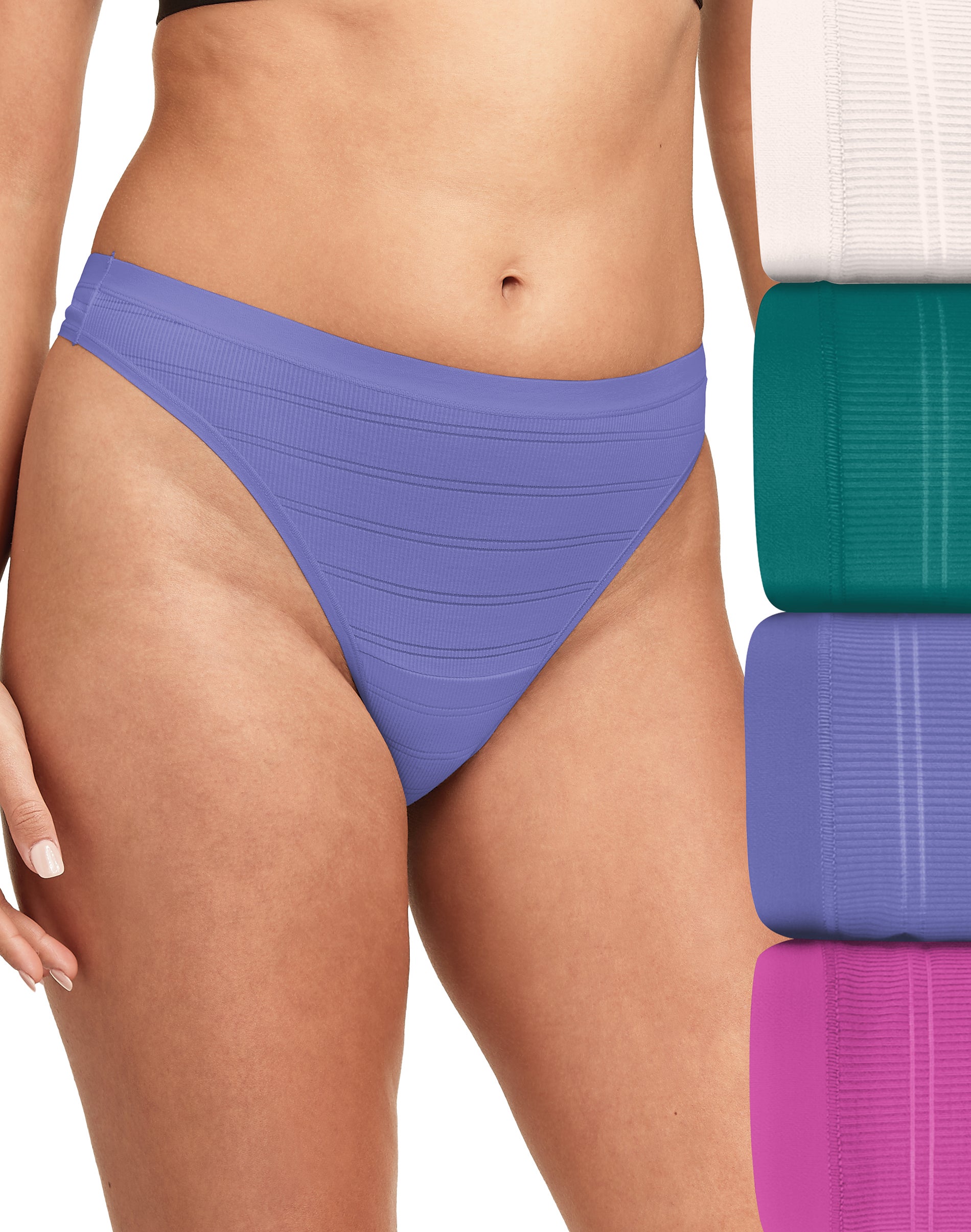 Hanes Women's Comfort Flex Fit Stretch Microfiber Modern Brief Underwear, 6-Pack  