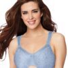 Bali Womens Satin Tracings Underwire Minimizer Bra - Best-Seller!