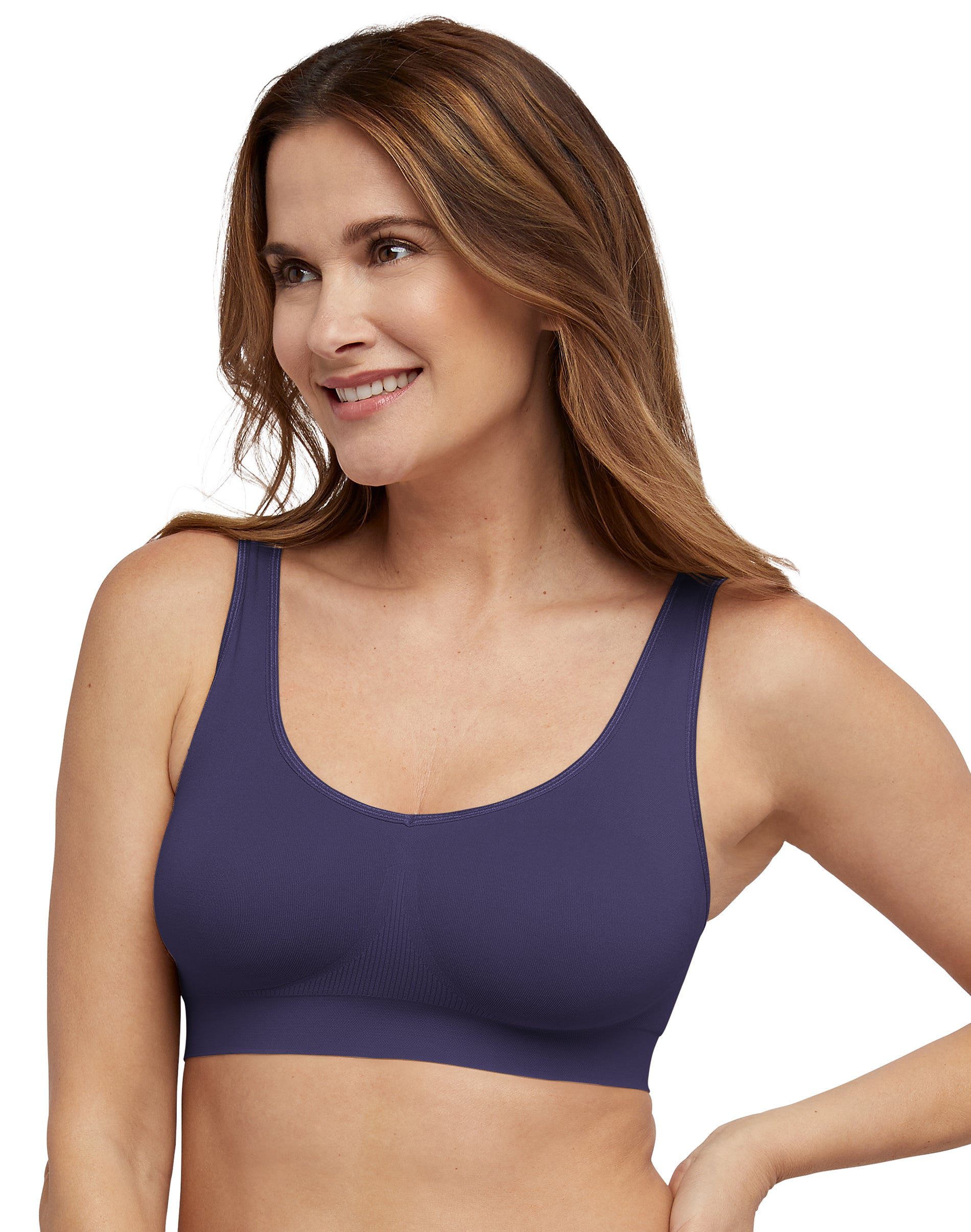 Bali Womens One Smooth All Around Smoothing Bralette - Apparel