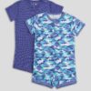 Hanes Zippin Baby Knit Short Sleeve Rompers, Zipper & 4-Way Stretch, Boys & Girls, 2-Pack