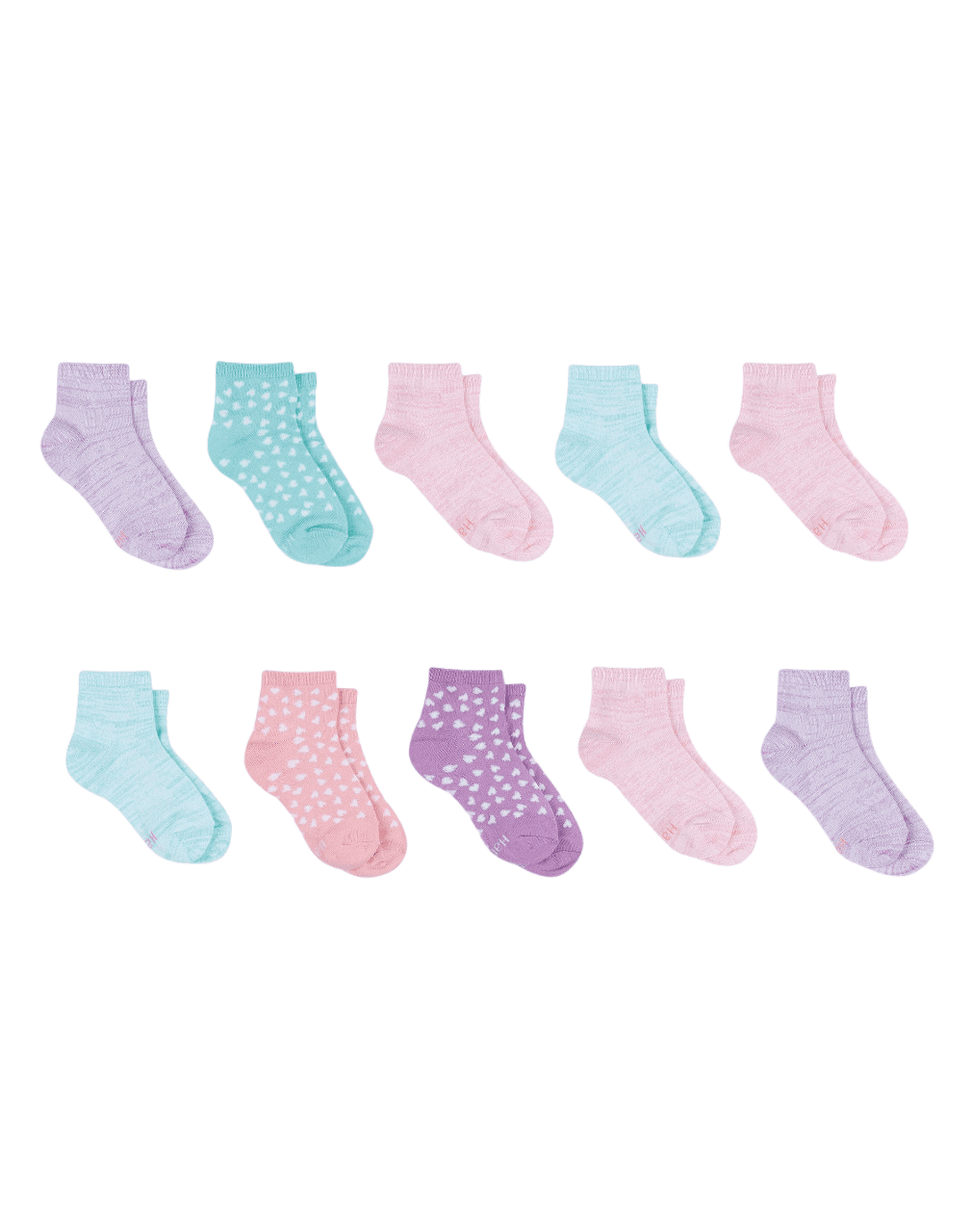 Hanes Girls Comfort Soft Ankle Socks 10-Pairs