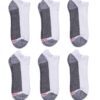 Hanes Mens Double Tough Max Cushion Low Cut Socks Shoe Sizes 12-14, 6-Pairs