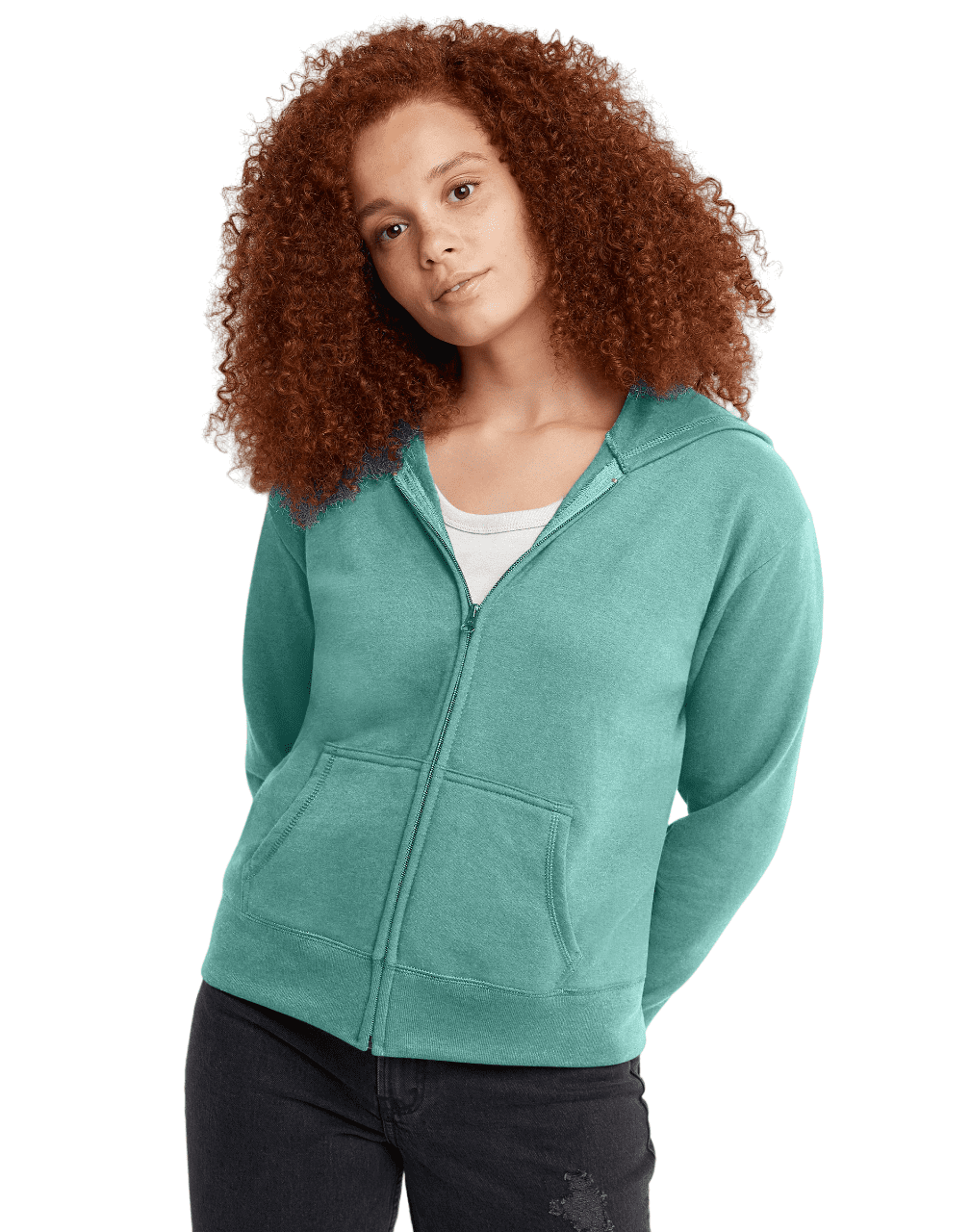 Hanes Womens ComfortSoft™ EcoSmart® Full-Zip Hoodie Sweatshirt