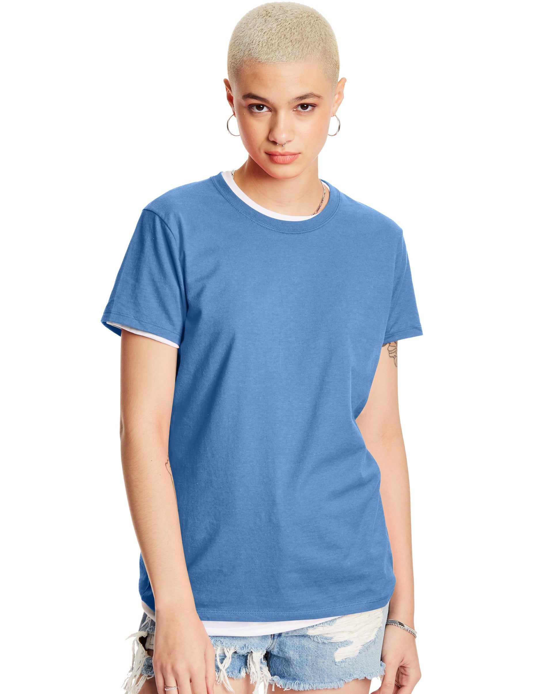 Hanes Womens Perfect-T Short Sleeve Cotton T-Shirt