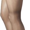 Leggs Womens Sheer Energy Light Support Compression Sheer Toe Tights