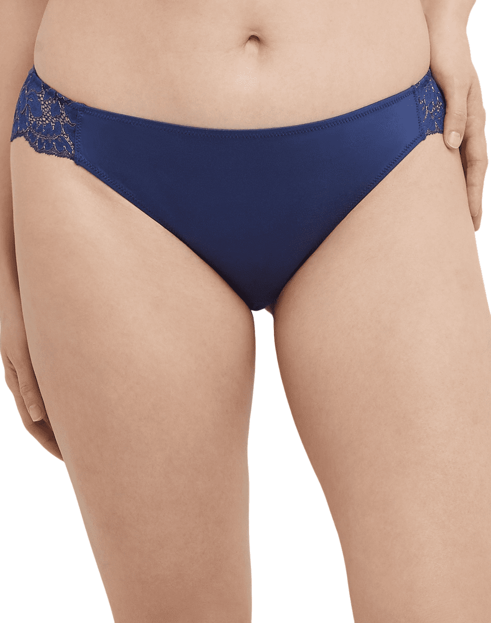 Maidenform Women's Underwear Back, Tanga Lace Thong Panties  (Retired Colors), Navy Eclipse/Gold, 6 : Clothing, Shoes & Jewelry