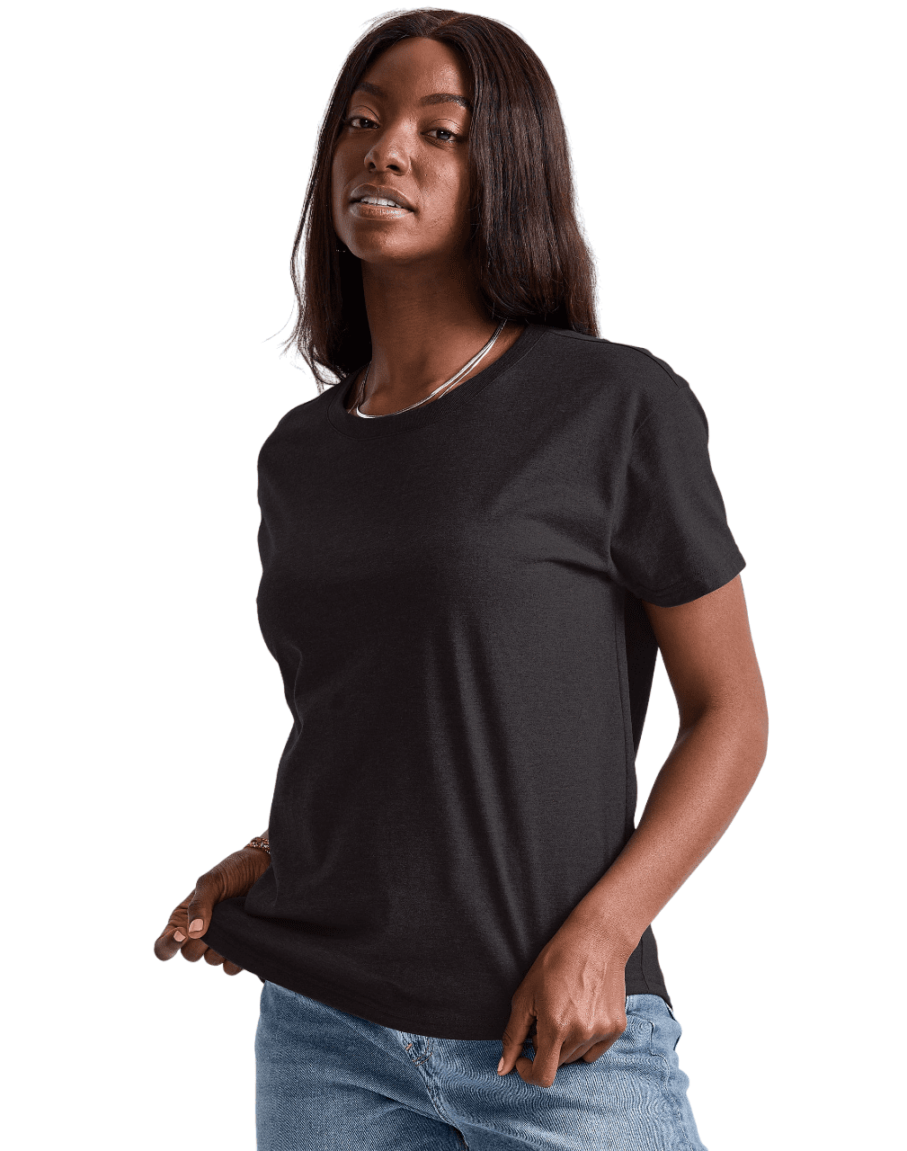 Hanes Originals Womens Relaxed Fit Tri-Blend T-Shirt