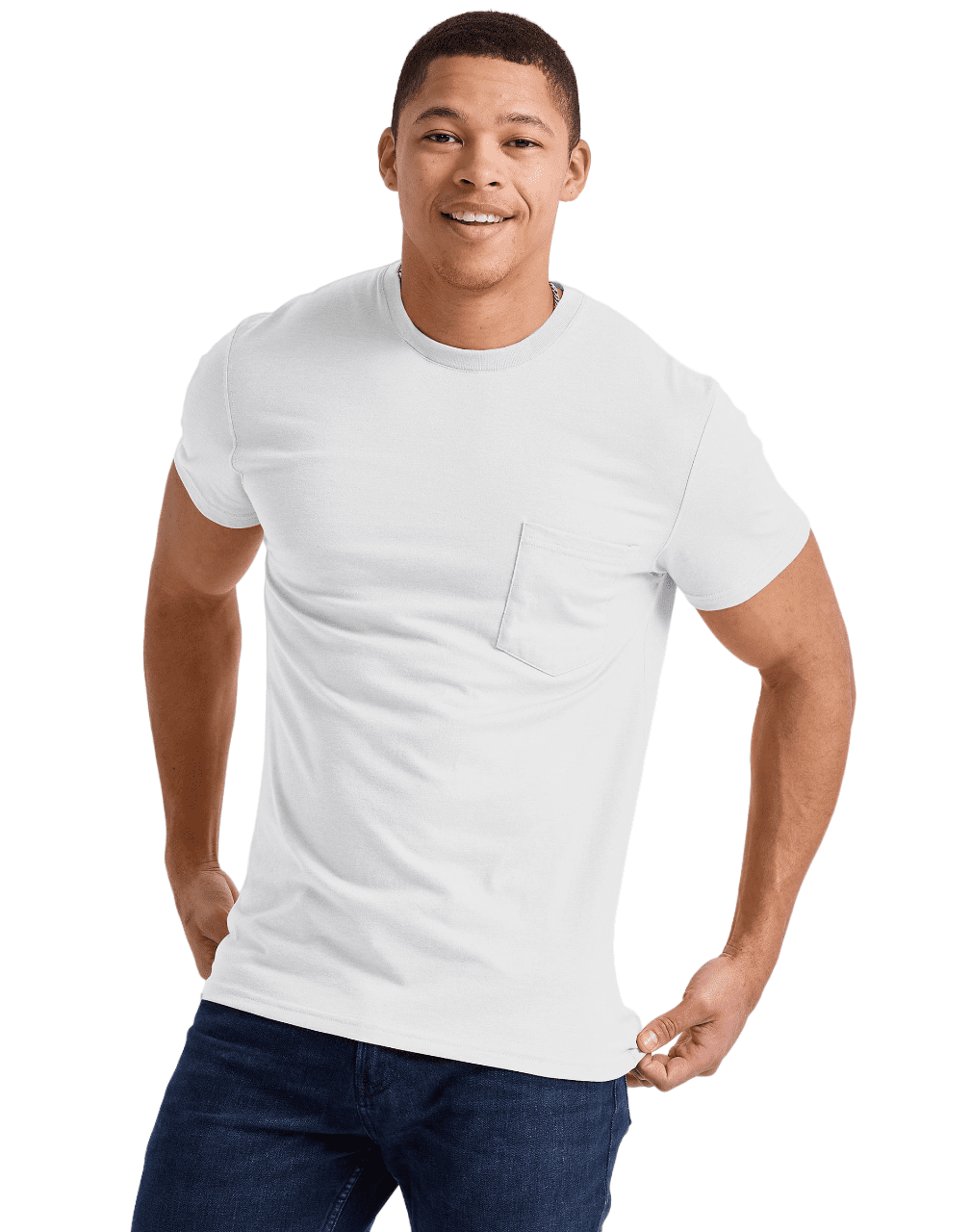 Hanes Originals Mens Tri-Blend Pocket T-Shirt