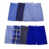 Boys' Tartan Plaid Boxers, Assorted 7 Pack