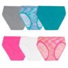 Girls' Seamless Hipsters, Assorted 6 Pack