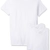 Men's Short Sleeve Breathable Cotton Crew T-Shirt, White 3 Pack