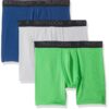 Men's Breathable Micro-Mesh Boxer Briefs, Assorted 3 Pack