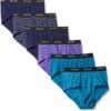 Men's Fashion Briefs, Assorted Stripe and Solid 6 Pack