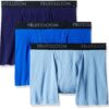 Men's Breathable Cotton Micro-Mesh Boxer Briefs, Assorted 3 Pack