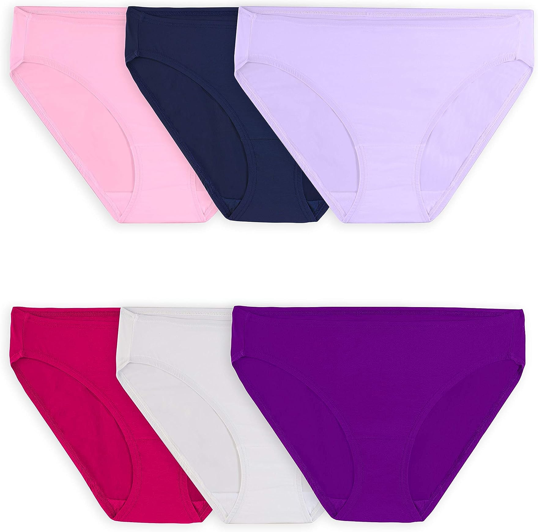 Women's 360 Stretch Microfiber Bikini Panty, Assorted 6 Pack