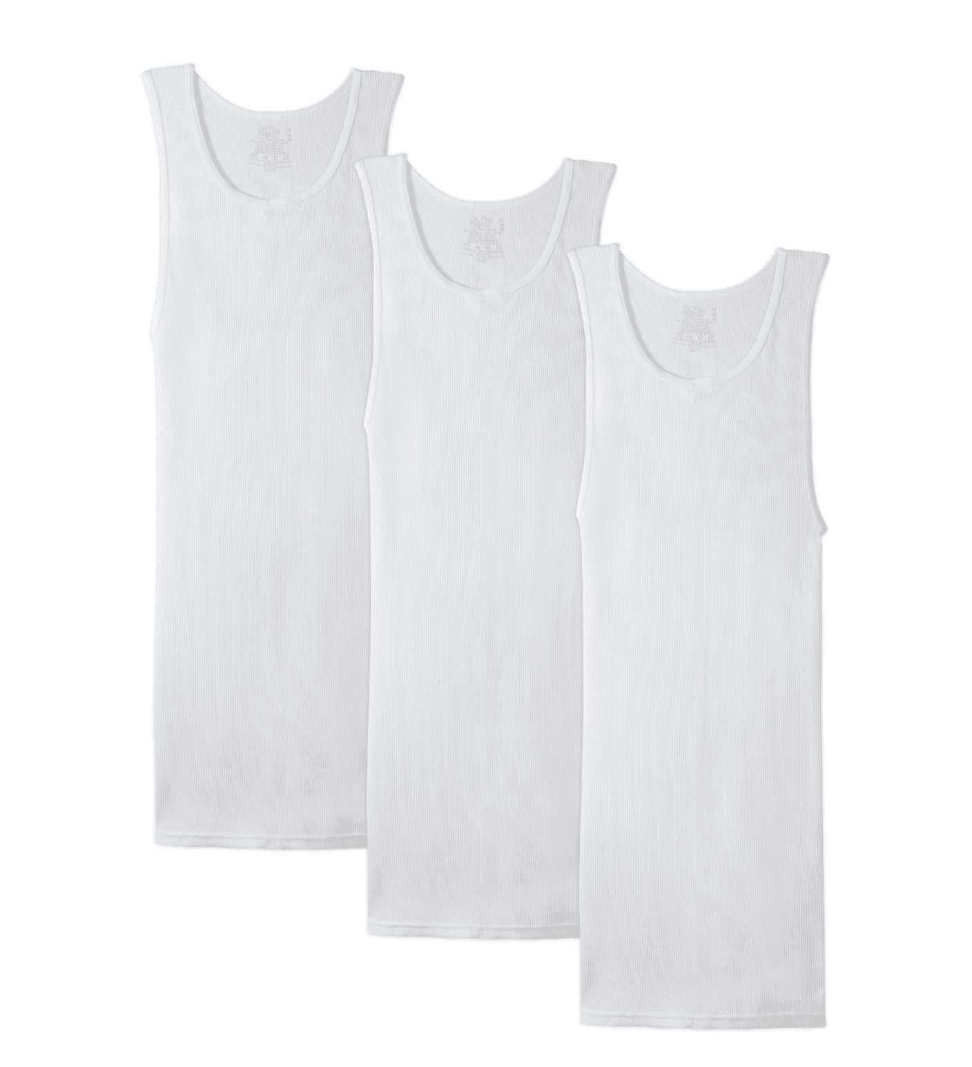 Men's Cotton A-Shirt, White 3 Pack