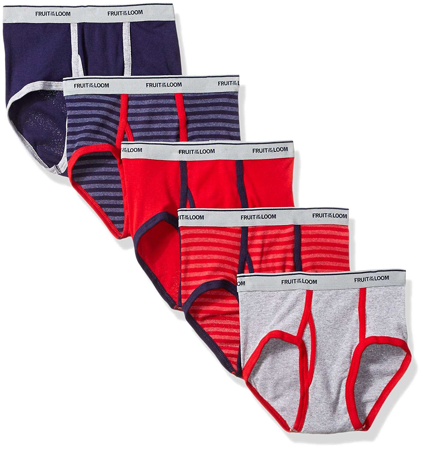 Boys' Fashion Briefs, Assorted 5 pack