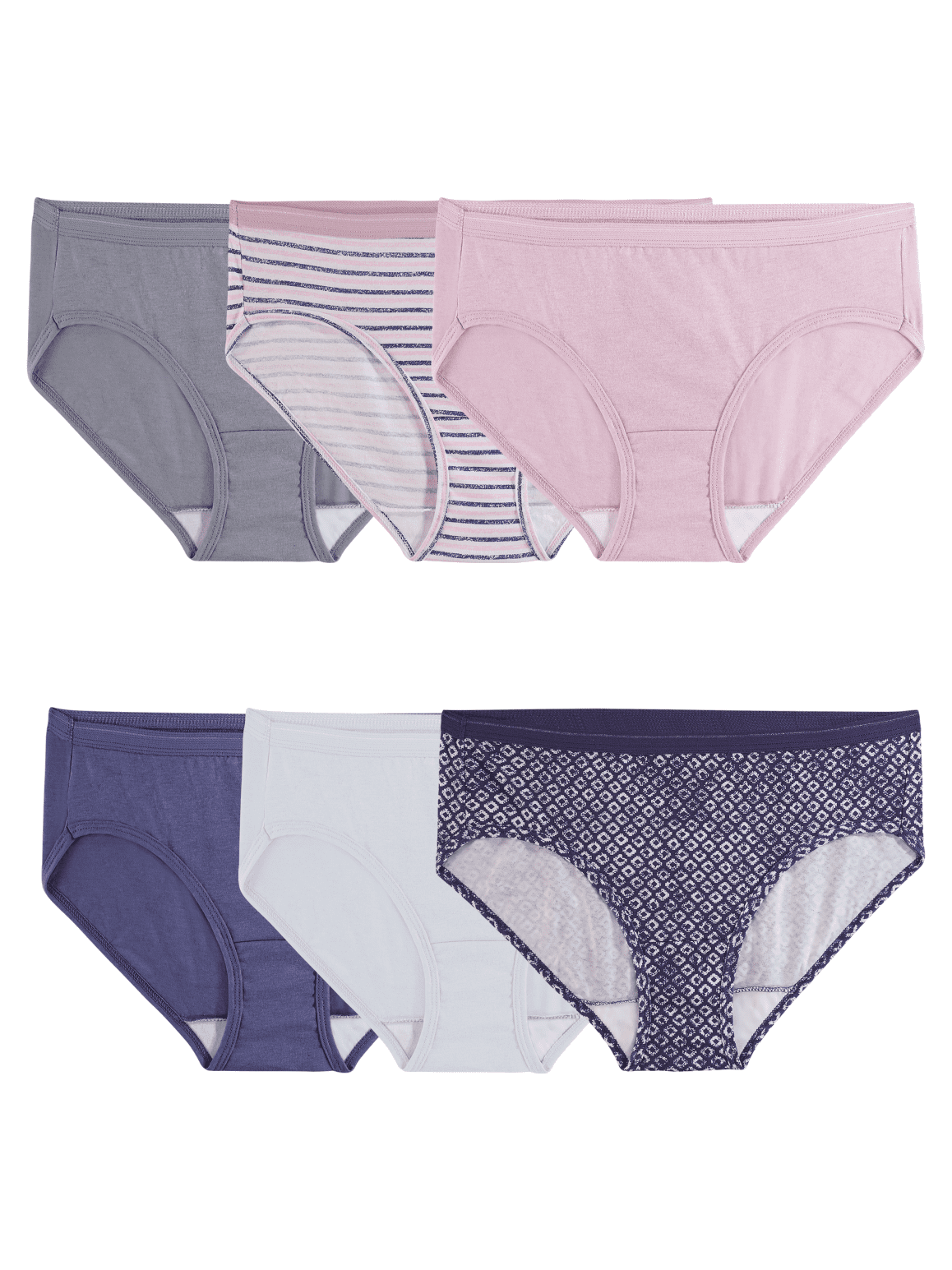 Women's Hipster Panty, Assorted 6 Pack