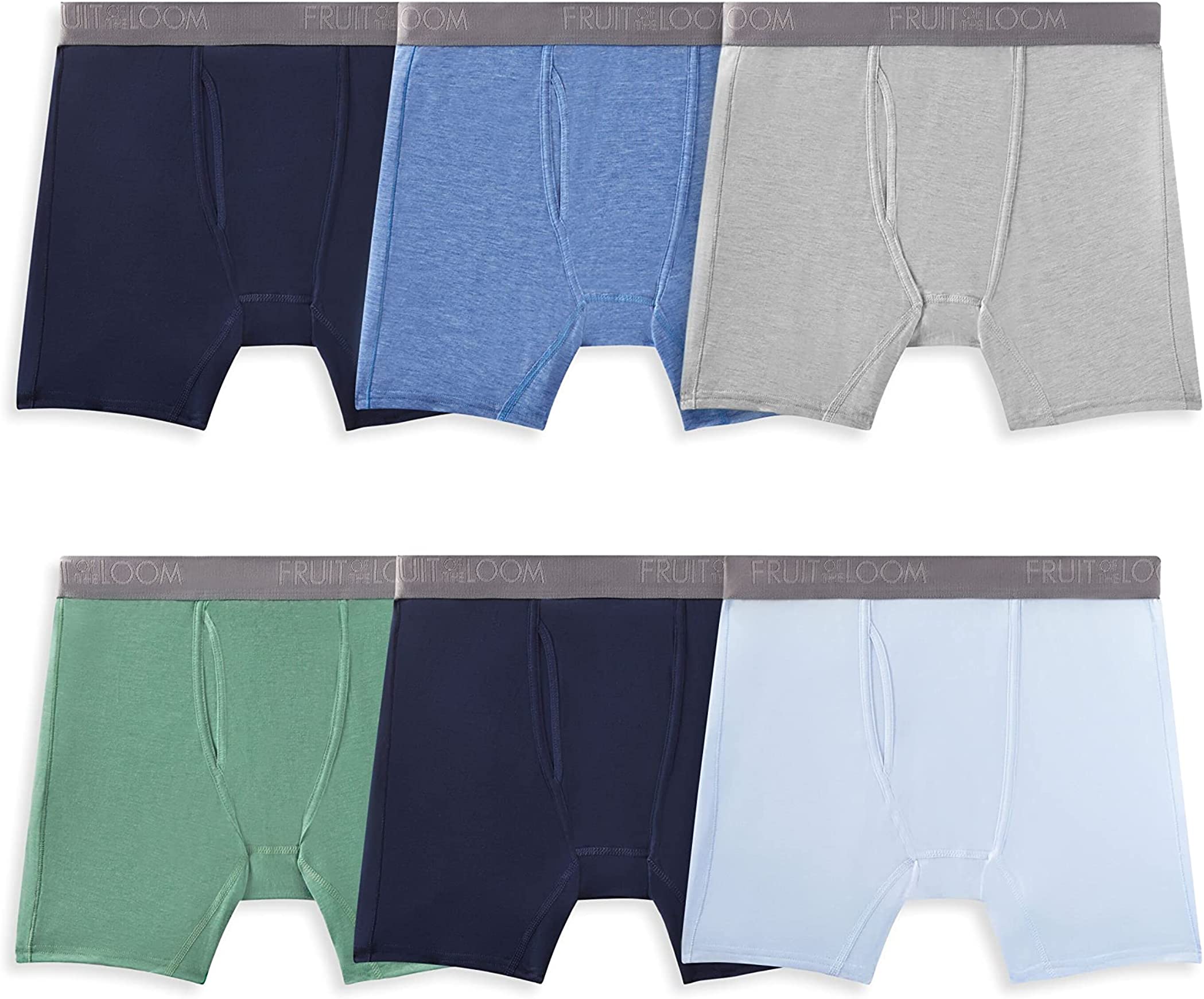 Men's 360 Stretch Coolsoft Boxer Brief, Assorted 6 Pack
