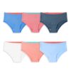 Girls' True Comfort 360 Stretch Hipster Underwear, Assorted 6 Pack