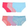 Girls' Seamless Classic Briefs, Assorted 6 Pack