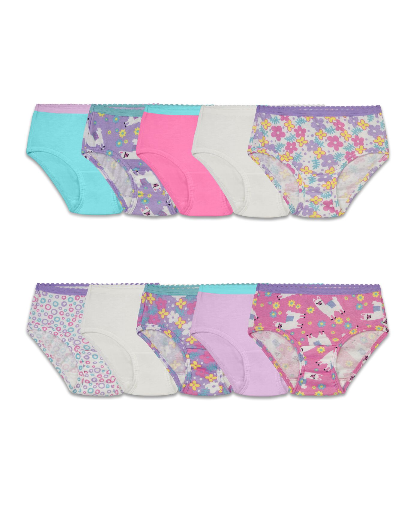 Toddler Girls' Eversoft® Brief Underwear, Assorted 10 Pack