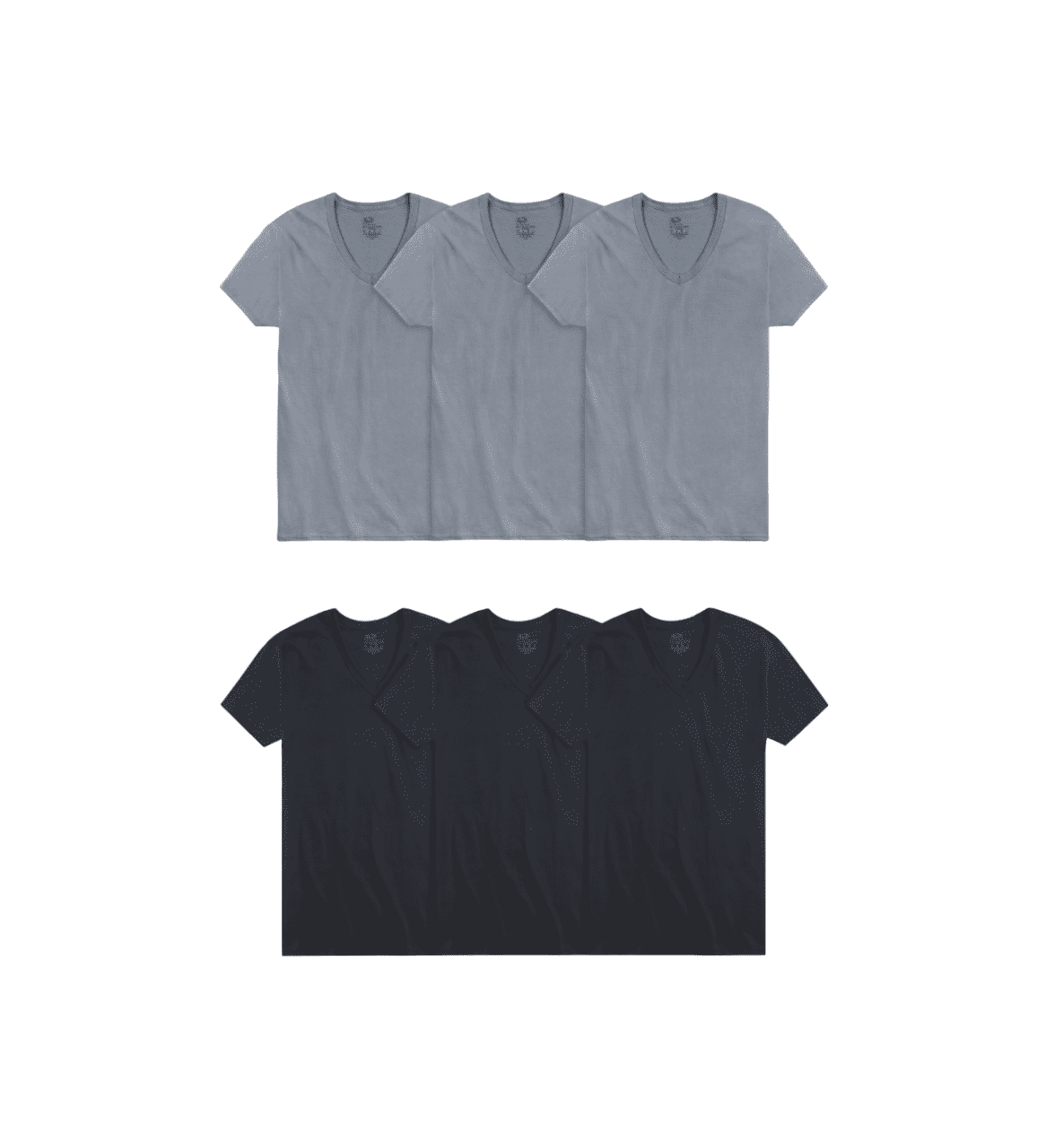 Men's Dyed V-Neck Undershirt, 6 Pack