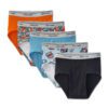 Boys' Fashion Briefs, Assorted Print and Solid 5 Pack