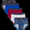 Boys' Fashion Briefs, Assorted Print and Solid 5 Pack